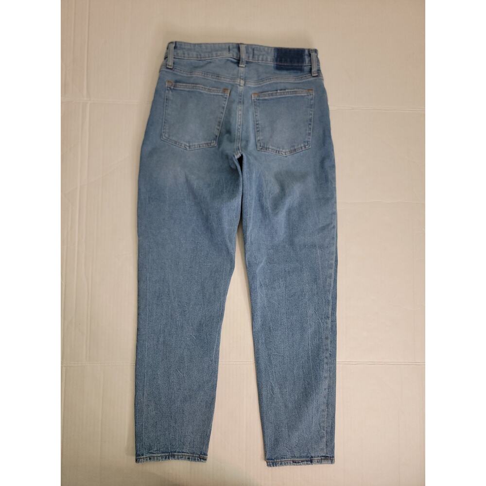 Abercrombie & Fitch Mom Jeans SZ 28 Curve Love High Rise Tapered Stretch 28/6L - Picture 7 of 8